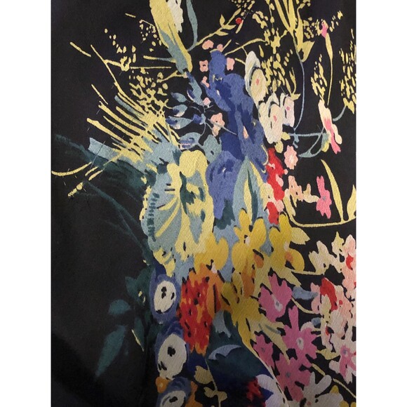 Y2K JONATHAN MARTIN Floral Print Drop Waist Tiered Ruffle Tie Dress. S. AS IS - Picture 10 of 10